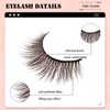 7 Pairs 3D Brown False Eyelashes Natural Look Fluffy Volume