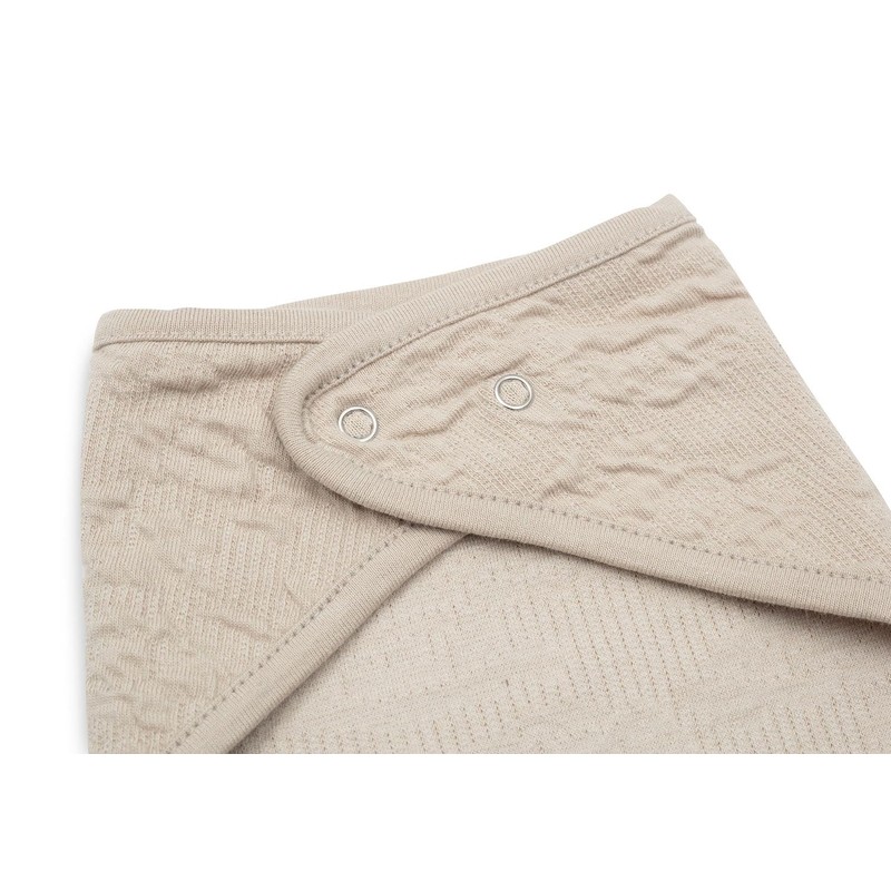 Jollein 029-867-67051 Bandana Lätzchen Halstuch 2er Set Soft Waves nougat