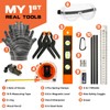 INCLY 18PCS Kid Hand Tool Set, Boy Builder's Tool Set