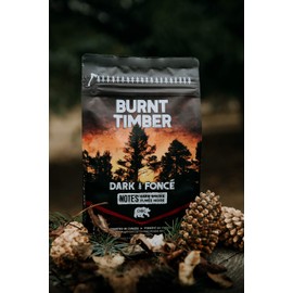 Canadian Heritage Roasting Company Coffee - Burnt Timber - Medium Whole Bean Coffee - A Cheeky Mixture Of Central American And Indonesian Beans Combine To Create This Smokey Roast - Perfect For French Press, Drip, Espresso, Mocha Pot - 340g