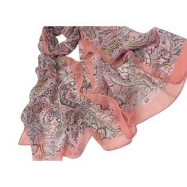 FAIRYGATE Schals für Damen Seidentuch Schal Damen Tuch Damen Chiffon Seidenschals Eleganter Modischer Weicher Leichter Loop Damenschal Seidentuch Langer Geeignet für Alle Jahreszeiten 62020