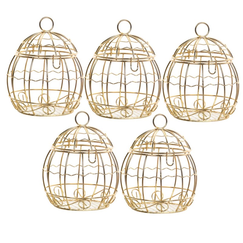 Kisangel 10 pcs candy box bird cage figurine birdcage figurine
