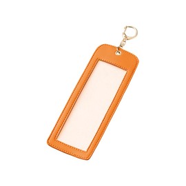Photo Cut Key Holder, 4 Cuts, 4 Cut Photos, Pushing Goods, Photo Tag, W2.6 x H7.1 inches (65 x 180 mm), Orange