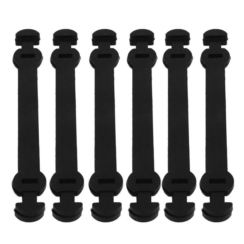 6 Pcs Tennis Racket Vibration Dampeners Long Buckle Tennis Racquet