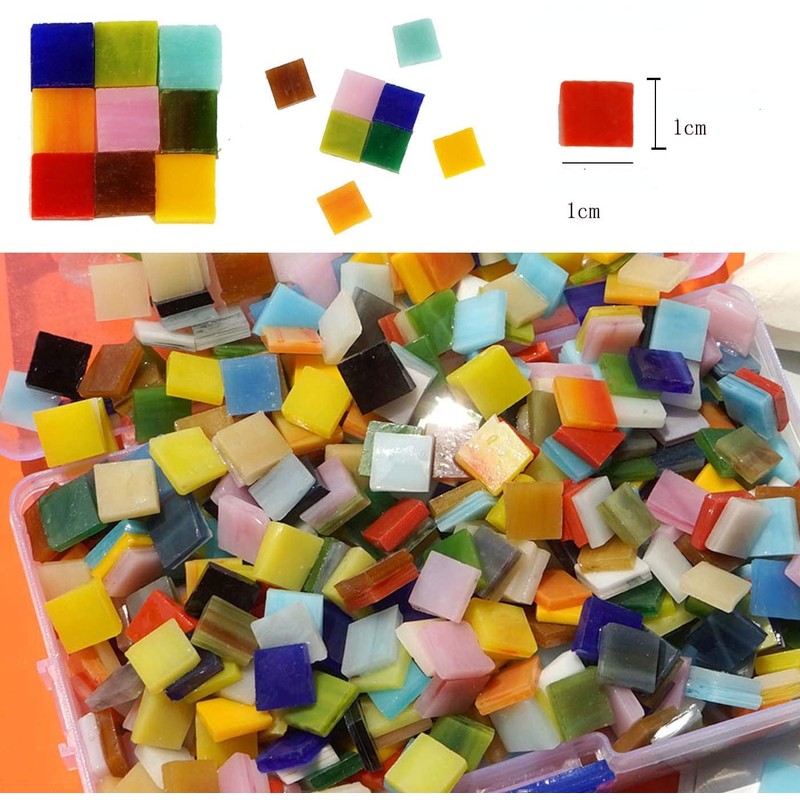 CarAngels Glass Mosaic Tiles Stained Glass DIY Home Decor Handmade