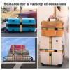 PUWOWYE Pack of 4 Suitcase Straps, Suitcase Strap Eye-catching, Luggage