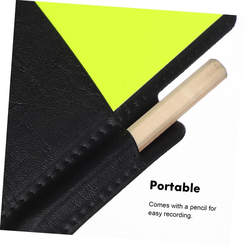 KICHOUSE Standard Soccer Referee Kit Red Yellow Cards Whistle Score