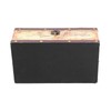 Tissue Box Organizer Composite Wood Leather Rounded Edges Premium Texture