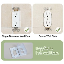 Eudemon EUDEMON Baby Safety Electrical Outlet Cover Box Childproof Large Plug Cover for Babyproofing Outlets Easy to Install & Use (Transparent)