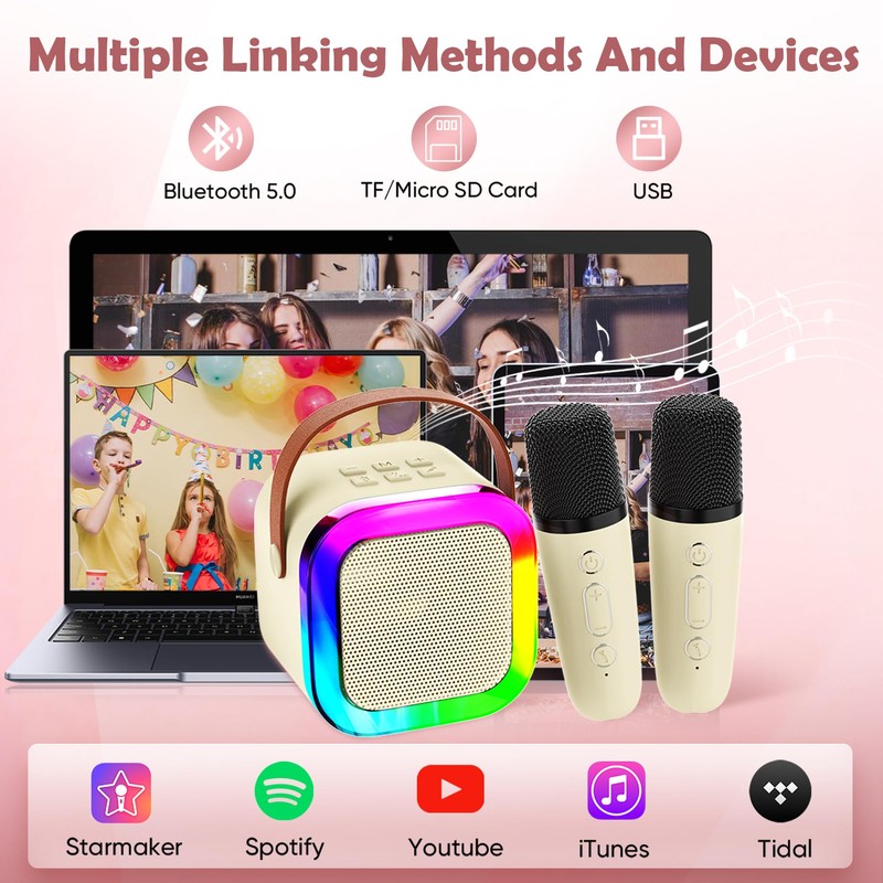 Aplsinvivi Portable Microphones 1 Microphone Beige