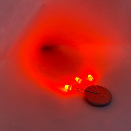 3mm LED Diodes 120pcs Light Emitting Diode Orange LED for Scientific Project, DIY, Electronic Lighting Components, Orange