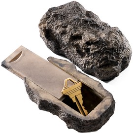 Ram-Pro 2Pc Hide-a-Spare-Key Fake Rock - Looks & Feels Like Real Stone - Safe for Outdoor Garden or Yard, Geocaching