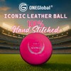 ONEGlobal Iconic Leather Cricket Ball - 100% Hand Stitched 5.5oz