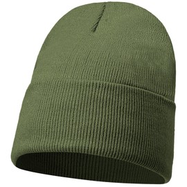 JUNGANRHA® Winter Beanie Hat Men Women Hats & Caps Lightweight Beanie Thermal Winter Hat Skull for Boys Girls & Unisex Fischerman Beanie Travel Warm Hat | One Size | Olive