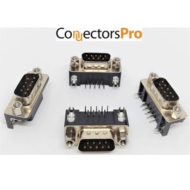 PC Accessories - Connectors Pro Db9 Male Right Angle PCB Mount Connector, 90 Degree D-Sub, 10-Pack