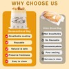 2-Pack Reusable Beeswax Bread Bags for Sourdough & Homemade Bread，Cotton