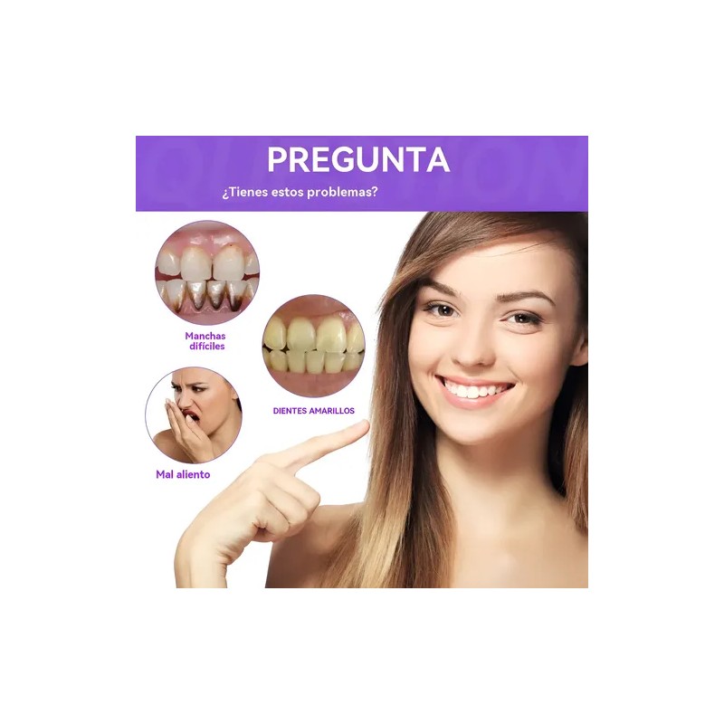 Pasta De Dientes Morada Para Blanquear Los Dientes 30ml