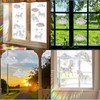 3 Sheets Large Window Stickers, 31Pcs Window Sticker, Rainbow and