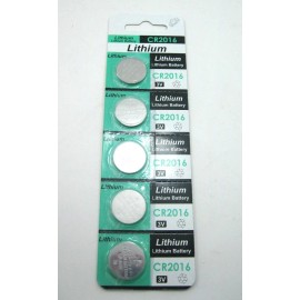 HNF Pack of 5pcs CR2016 Lithium 3V Button Cell Battery Batteries for watch