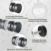 Mooche Solid SUS304 Stainless Steel Shower Glass Door Handle, 3