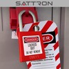 SATTRON Lockout Tagout Locks, 5 Red Safety Padlocks OSHA Compliant,