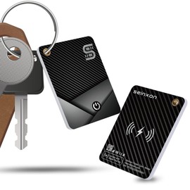 Keys Finder Tracker Qi Wireless Charging IP68 Thin Item Wallet Purse Luggage Located Works with Apple Find My APP & Network (iOS Only)