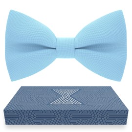 Bow Tie House Kids Bow Ties for Men Boys Baby Toddler Cute Sky Blue Bowtie Expands Our Color Line - Light Deep Natural Blue Bowties and Electric Navy Royal Blue Clip on BowTie shop (Small, Sky Blue)