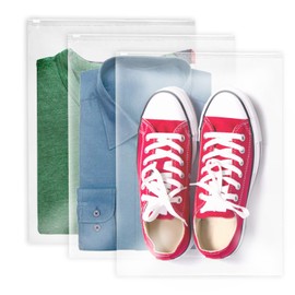 Zip Bag Large, transparent, Sock pocket