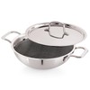 Tanish Trading Triply Stainless Steel Honeycomb Pattern Stainless Steel Wok