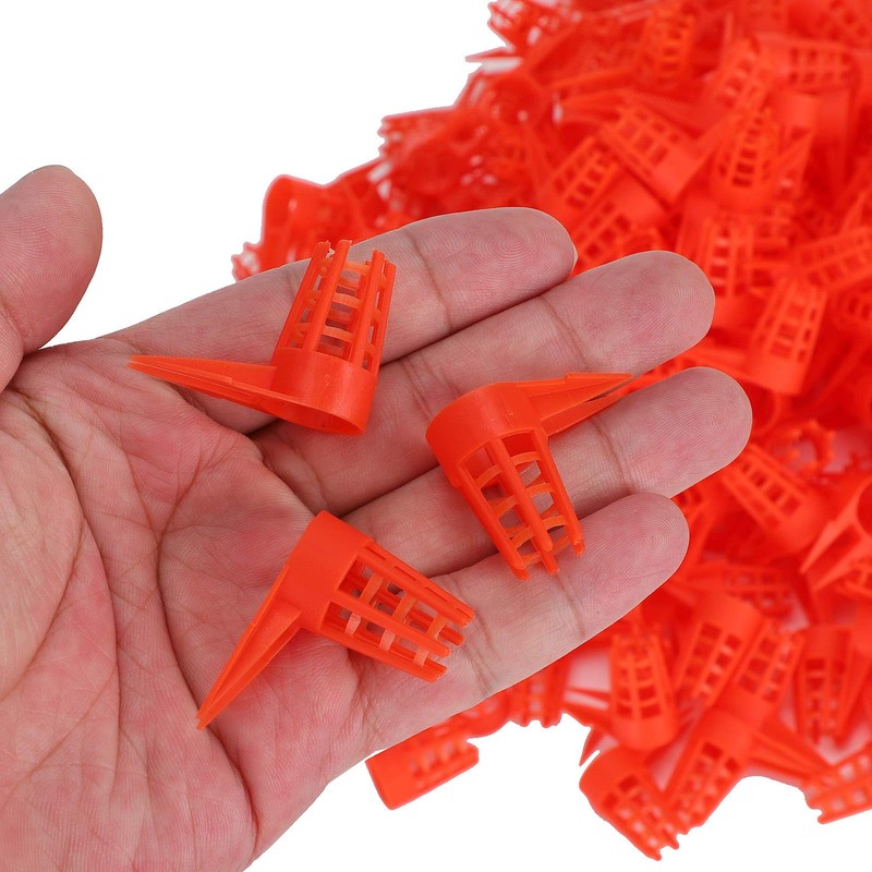 250pcs Queen Bee Cage Plastic Opening Queen Cell Protector Cage