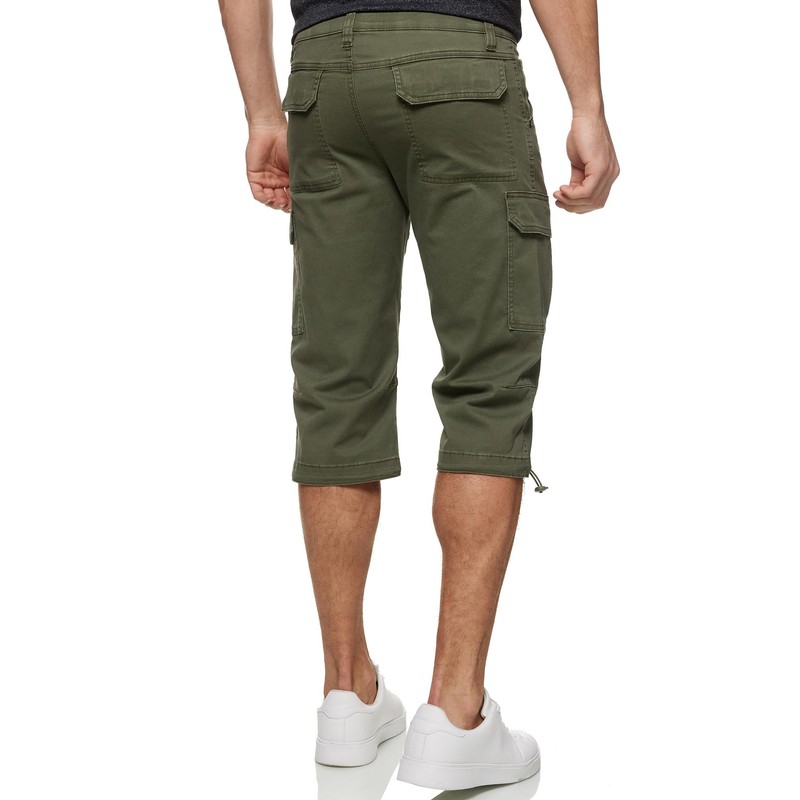 Indicode Men's INStevie 3/4 Cargo Shorts with 6 Pockets |