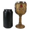 Ebros Ancient Egyptian Wine Goblet In Golden Hieroglyphic Design With