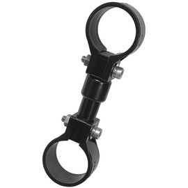 Koei Kasei Resin Double Pipe Clamp Bracket Set 19mm 50L Parallel Joint Fixed Hardware Fall Prevention Black KFBS25-2215