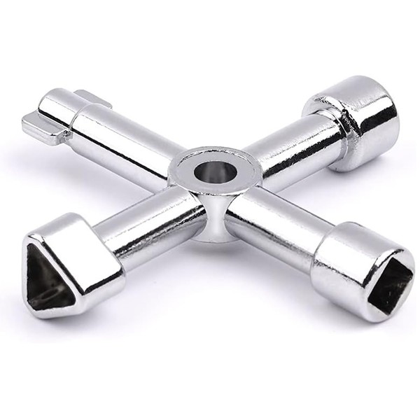 RAROUYI 4 Way Stopcock Key Multilayer Stopcock Key for Cabinet