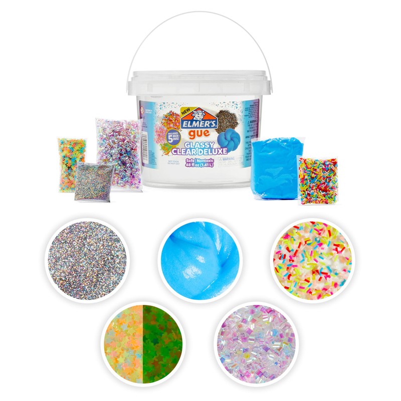 Elmer's Gue Premade Includes 5 Sets of Slime Add-ins, 3