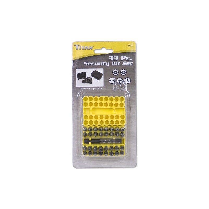 Titan 16033 Security Bit Set - 33 Piece