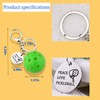 Pickleball Player Lover Keychain for Men Women Birthday Christmas Gift