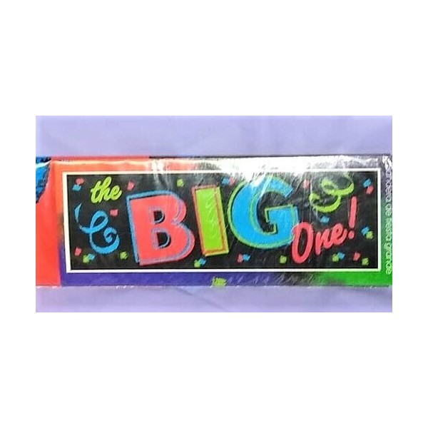 Beistle The Big One Giant Banner #cg290542,1/pk