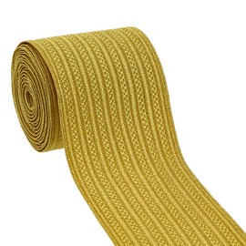 FINGERINSPIRE 2.5 Yards Military Bullion Braid Trim, 5cm Wide Gold Polyester Braid Sewing Ribbon Decorative Metallic Braided Ribbon for Home DIY Sewing Crafts Clothing Curtains Decoration