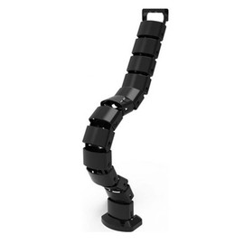 Flexible Cable Guide Spine Cable Trays for Height-Adjustable Cable Management Square 670 mm for Flexible Desk Cable Management with Height up to Height-Adjustable Desks (Black)