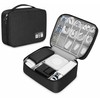 Waterproof Cable Storage Bag, Portable Electronic Organizer Case for USB