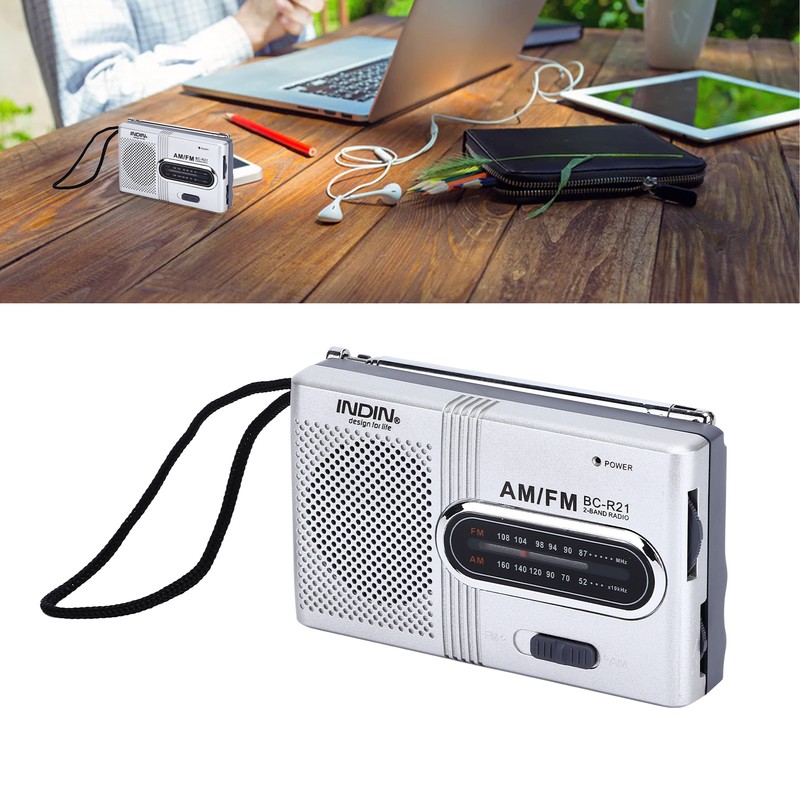 Portable Pocket Radio Mini Radio Player AM FM Compact Radio