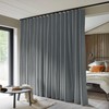 MaKefeile Room Divider Curtains Total Blackout Privacy Curtain Panel Room
