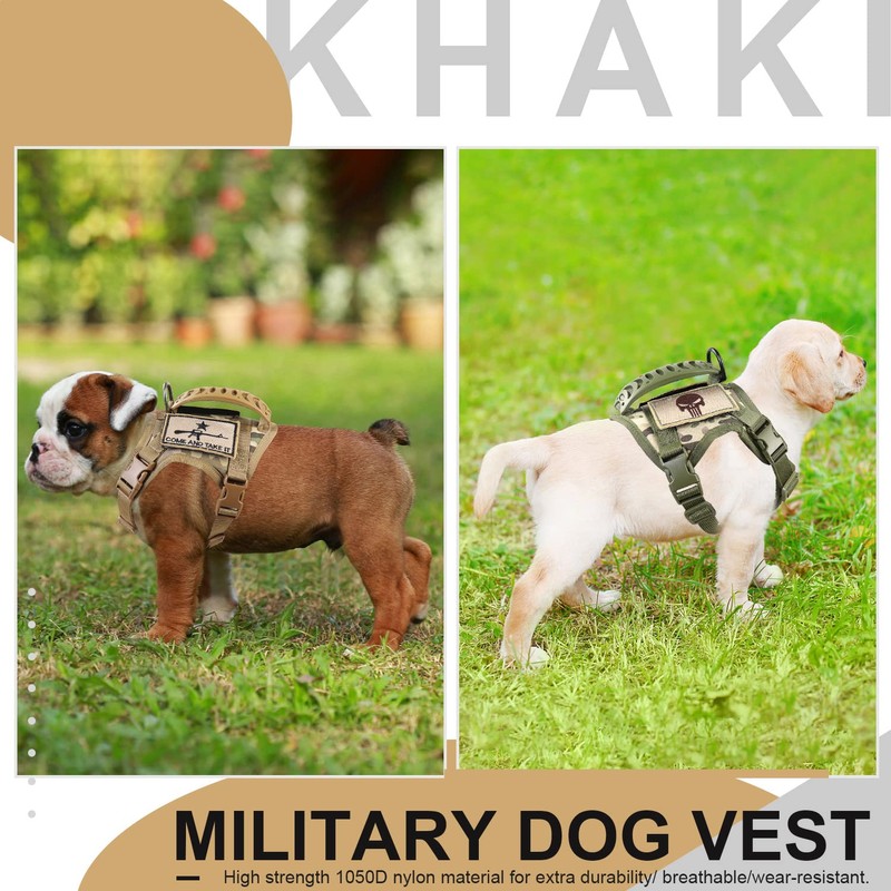 SALFSE Tactical Dog Training Harness Outdoor Working Vest Adjustable Military