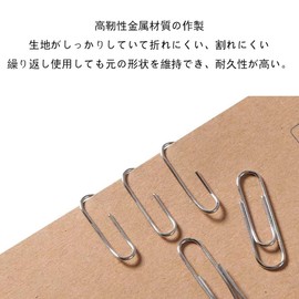 Zem Clip Clips, Metal Clips, Thicken Plated Rust Prevention, Suitable for Students, Office Use, 1.1 inches (28 mm) (Pack of 100)