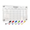 Magnetic Acrylic Fridge Calendar – Clear Dry Erase Monthly Planner