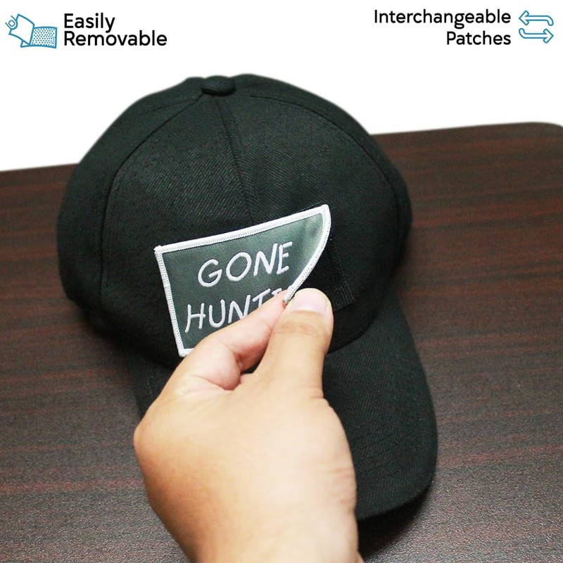 EJOY OUTDOORS 2 PCS Gone Hunting & Gone Fishing Patches