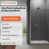 Franklowe Clear Plastic Setting Blocks for Glass and Mirrors –