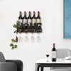 SODUKU Wall Mounted Metal Wine Rack - Wine Rack Wall