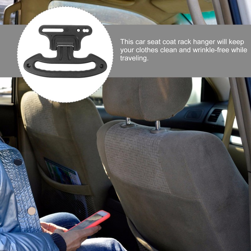 Gatuida Car Headrest Clothes Hanger Sturdy Automotive Garment Organizer for